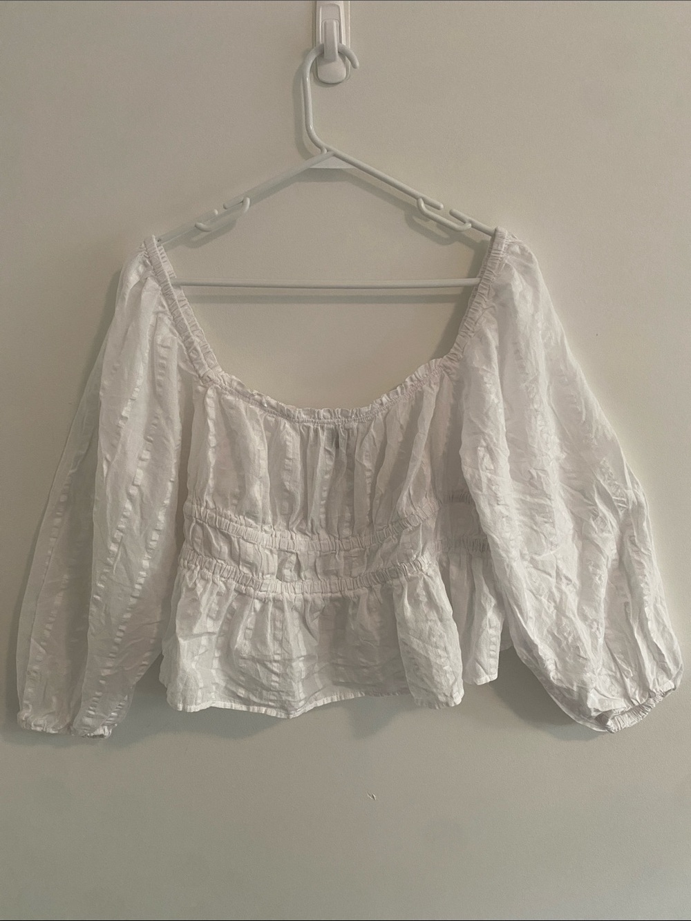 J Crew Wench Renfare LARP White Cotton Top Size XL